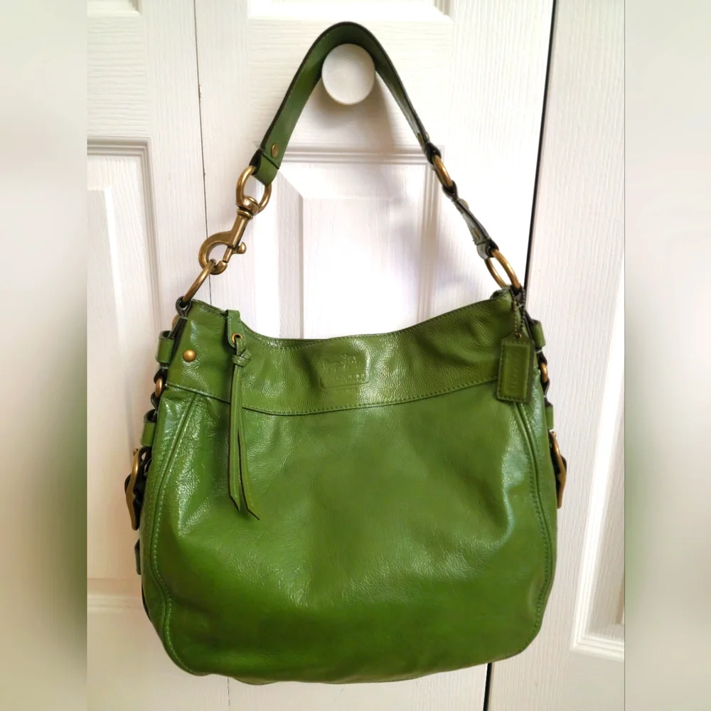 Coach | Bags | Coach Zoe Xl 2776 Green | Poshmark